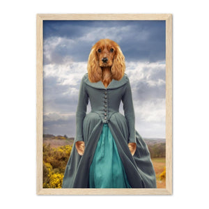 Demelza (Poldark Inspired): Custom Pet Portrait - Paw & Glory, paw and glory, admiral dog portrait, animal portrait pictures, pet portraits usa, pictures for pets, cat picture painting, aristocratic dog portraits, pet portraits