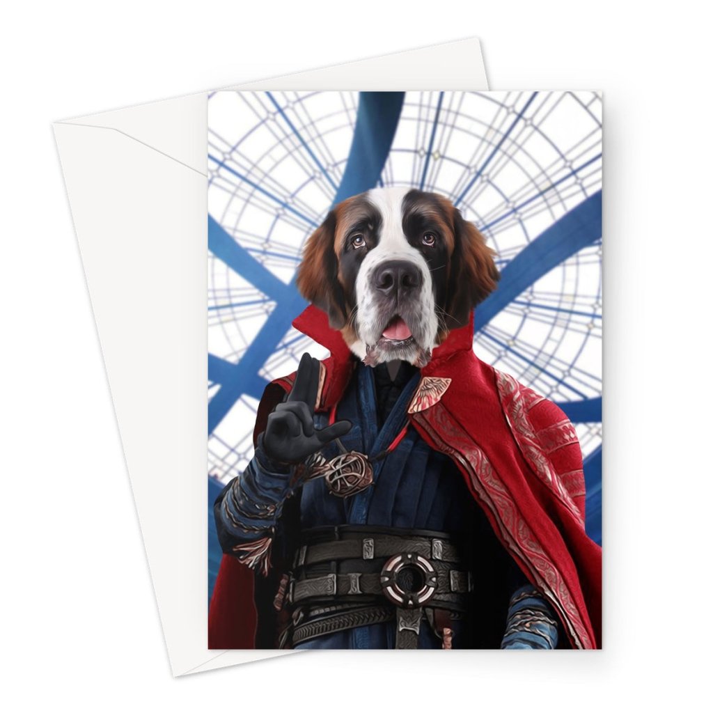 Doctor Strange: Custom Pet Greeting Card - Paw & Glory - #pet portraits# - #dog portraits# - #pet portraits uk#