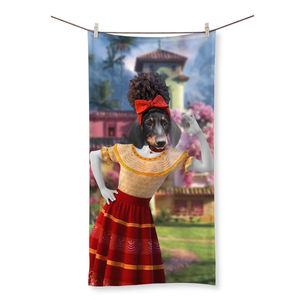 Dolores (Encanto Inspired): Custom Pet Towel - Paw & Glory - #pet portraits# - #dog portraits# - #pet portraits uk#