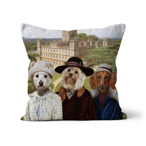 Downton Ladies: Custom Pet Cushion - Paw & Glory - #pet portraits# - #dog portraits# - #pet portraits uk#paw & glory, custom pet portrait pillow,dog pillow custom, dog personalized pillow, custom pillow cover, pet face pillow, my pet pillow