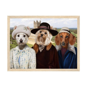 Downton Ladies: Custom Pet Portrait - Paw & Glory, paw and glory, drawing pictures of pets, drawing dog portraits, cat picture painting, admiral pet portrait, custom dog painting, pet photo clothing, pet portraits