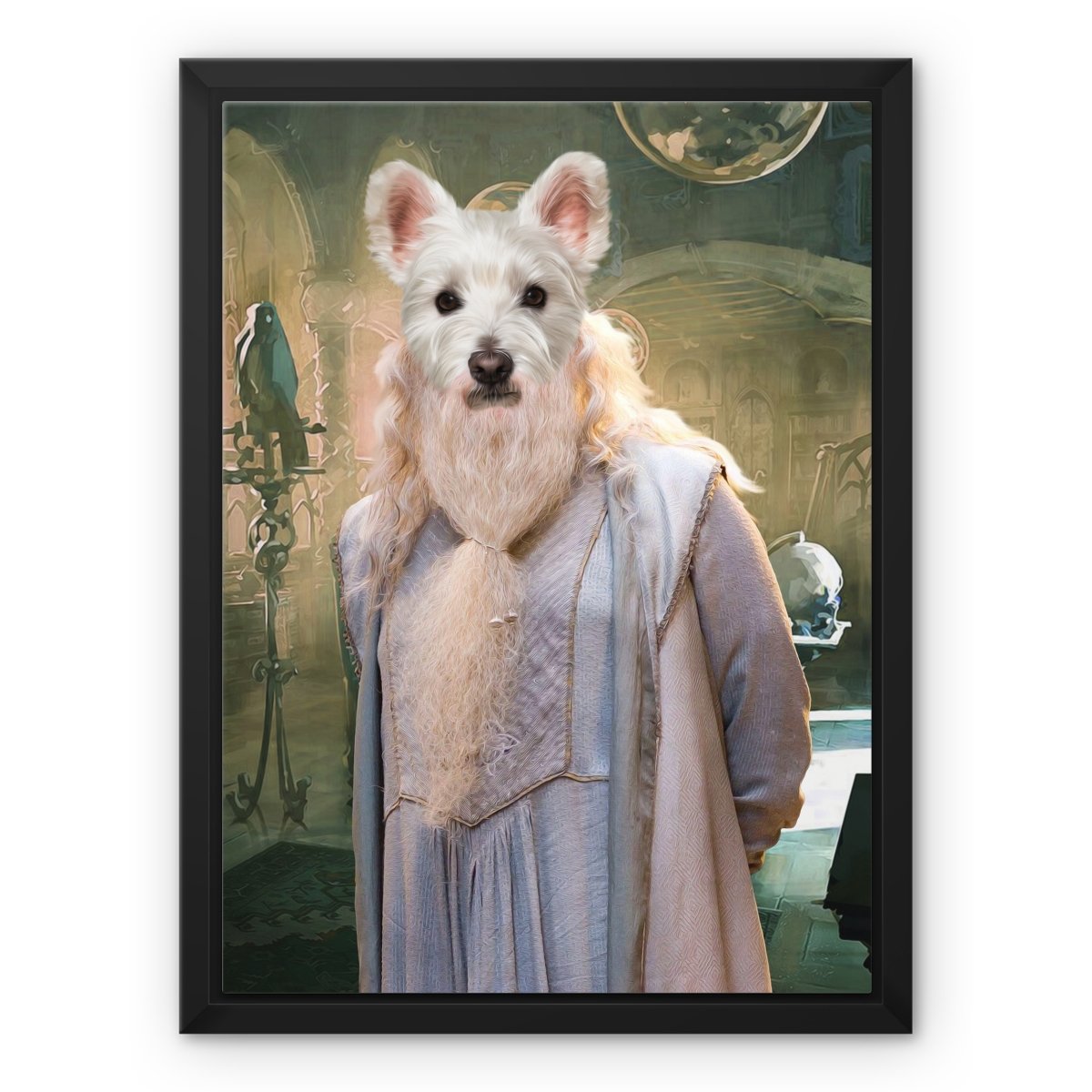 Dumbledore (Harry Potter Inspired): Custom Pet Canvas - Paw & Glory - #pet portraits# - #dog portraits# - #pet portraits uk#paw and glory, pet portraits canvas,custom pet canvas art, personalized dog canvas print, dog canvas custom, canvas of pet, dog canvas painting