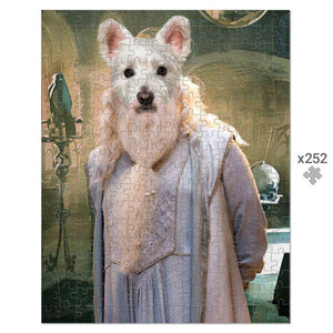 Dumbledore (Harry Potter Inspired): Custom Pet Puzzle - Paw & Glory - #pet portraits# - #dog portraits# - #pet portraits uk#paw & glory, custom pet portrait Puzzle,pet watercolor portraits, angel portrait, pet puzzle, puppy prints, dog renaissance painting