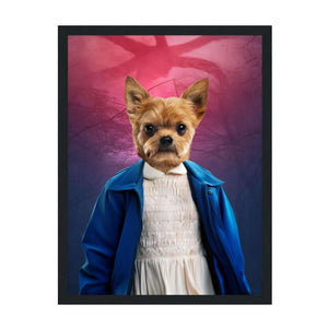 Eleven (Stranger Things Inspired): Custom Pet Portrait - Paw & Glory, paw and glory, nasa dog portrait, in home pet photography, small dog portrait, dog portraits colorful, for pet portraits, dog portraits admiral, pet portraits