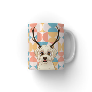 Elk Antler: Cartoon Pet Coffee Mug - Paw & Glory - #pet portraits# - #dog portraits# - #pet portraits uk#
