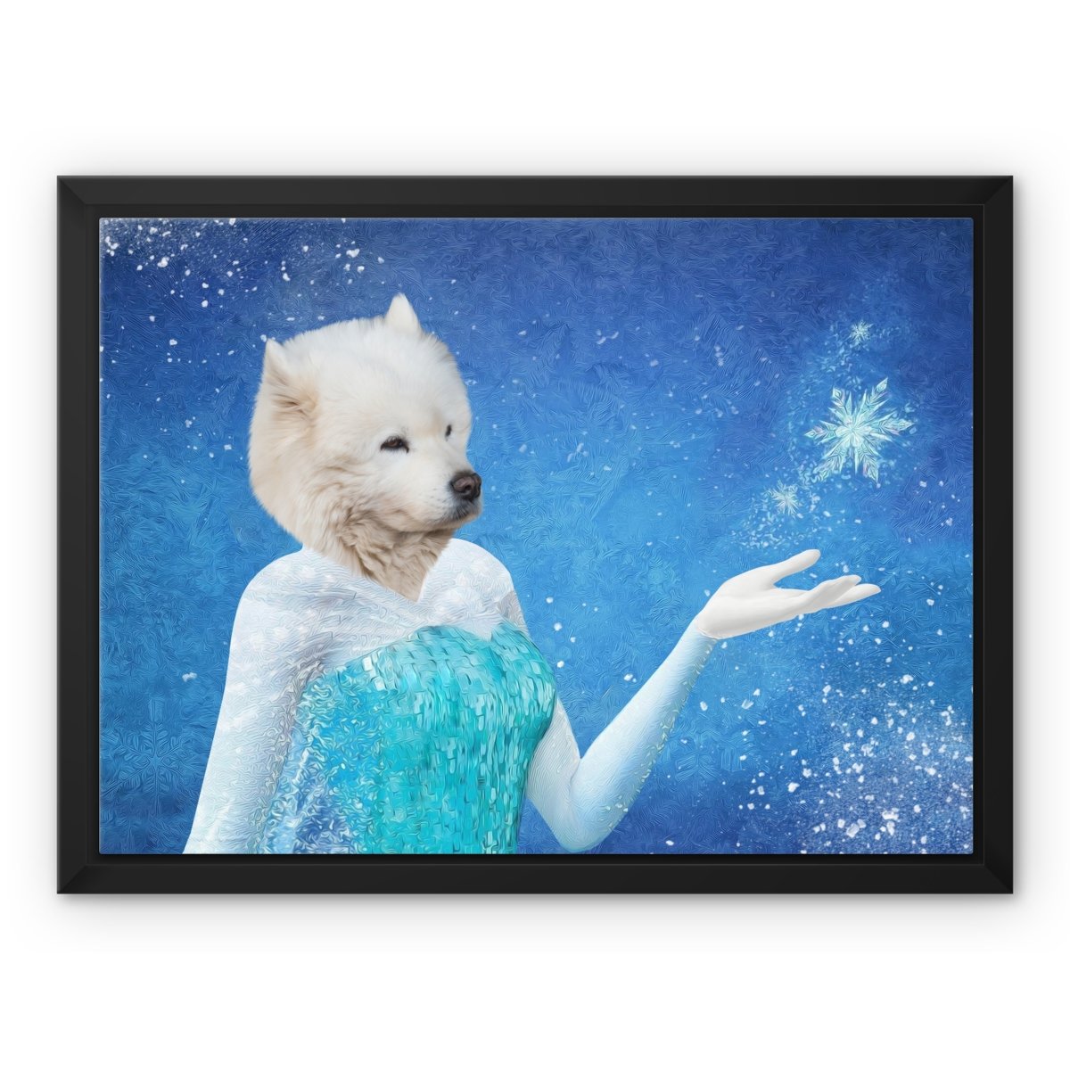 Elsa (Frozen Inspired): Custom Pet Canvas - Paw & Glory - #pet portraits# - #dog portraits# - #pet portraits uk#paw & glory, pet portraits canvas,custom pet canvas prints, dog pictures on canvas, dog canvas art custom, personalised cat canvas, dog wall art canvas