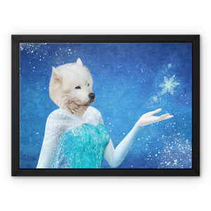 Elsa (Frozen Inspired): Custom Pet Canvas - Paw & Glory - #pet portraits# - #dog portraits# - #pet portraits uk#paw and glory, pet portraits canvas,custom pet art canvas, personalized dog canvas art, the pet on canvas reviews, pet on canvas, personalised pet canvas