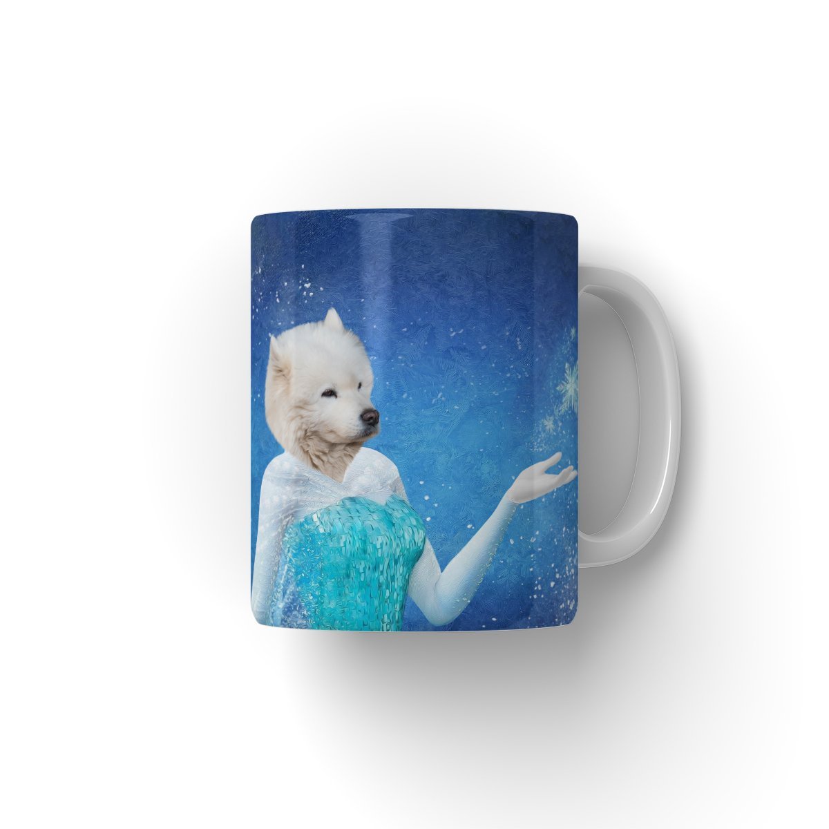 Elsa (Frozen Inspired): Custom Pet Mug - Paw & Glory - #pet portraits# - #dog portraits# - #pet portraits uk#paw and glory, pet portraits Mug,dog travel mug, coffee mugs gift, custom designed mugs, picture of mugs, pet mug