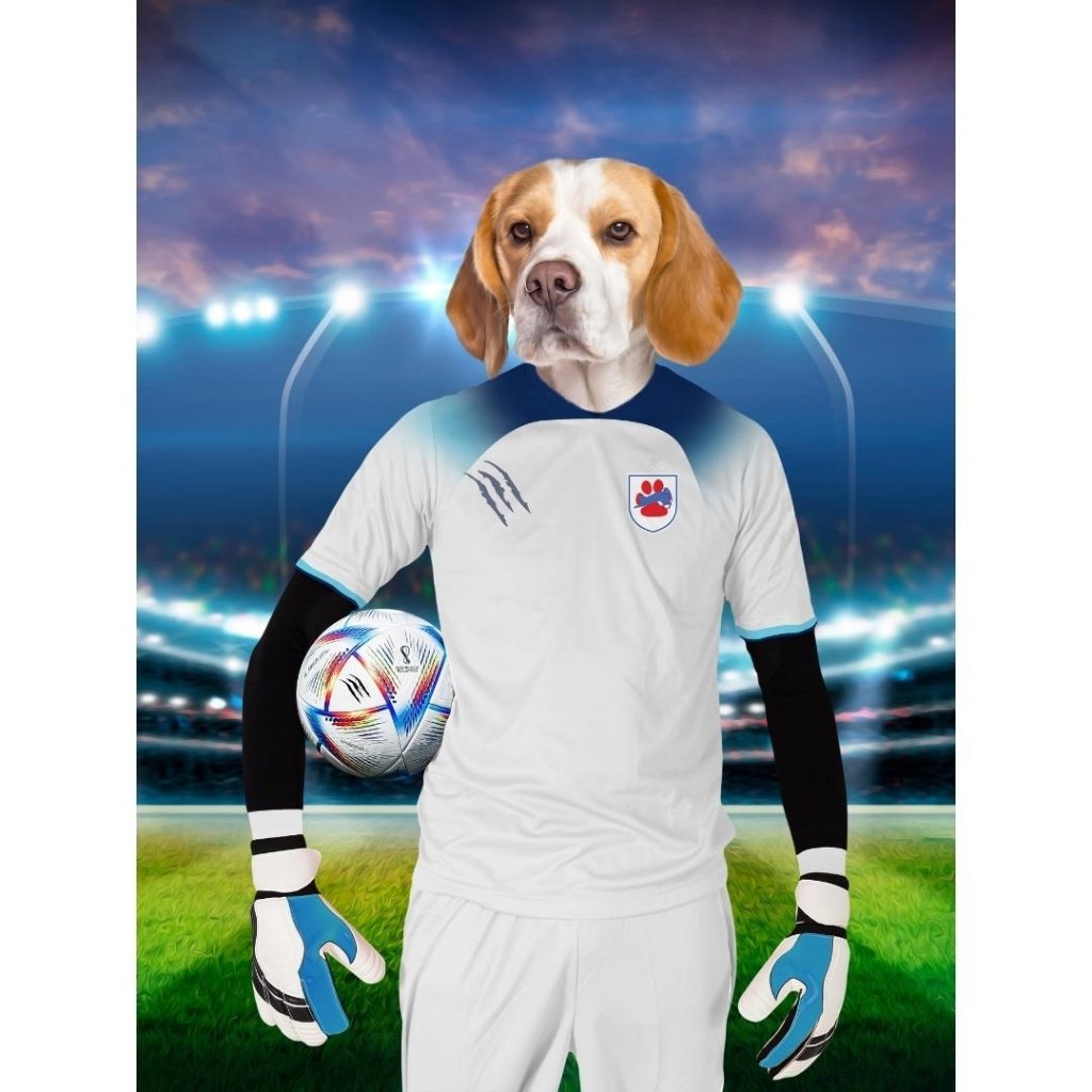England Football Team (FIFA 2022): Custom Digital Download Pet Portrait - Paw & Glory - #pet portraits# - #dog portraits# - #pet portraits uk#