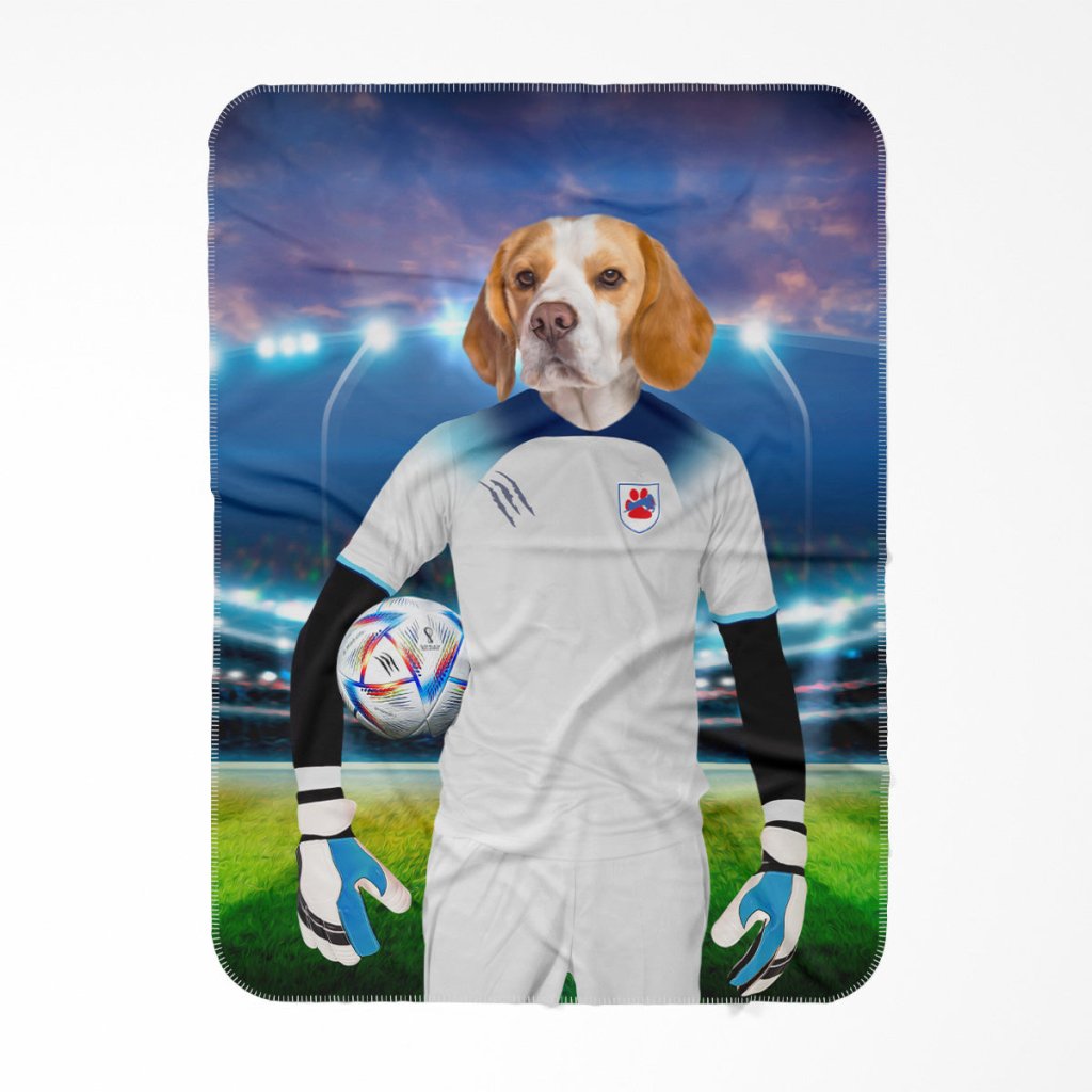 England Football Team (FIFA 2022): Custom Pet Blanket - Paw & Glory - #pet portraits# - #dog portraits# - #pet portraits uk#