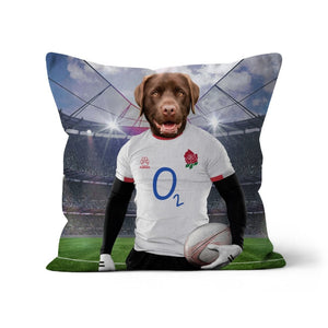 England Rugby Team: Custom Pet Pillow - Paw & Glory - #pet portraits# - #dog portraits# - #pet portraits uk#