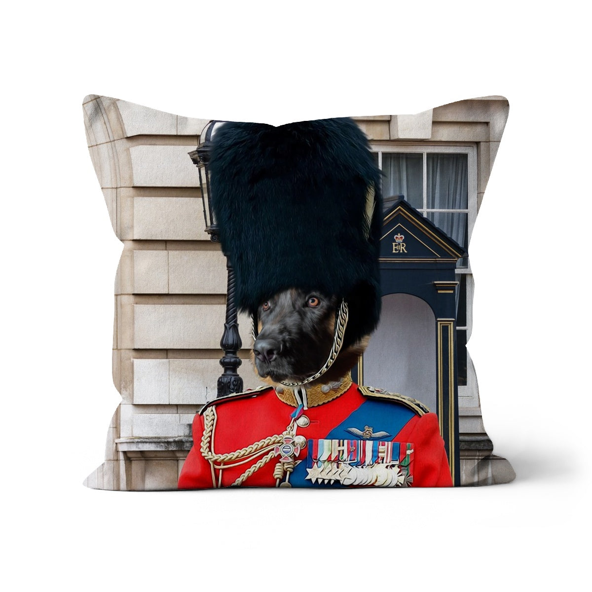 The Queens Guard: Custom Pet Pillow: Paw & Glory,pawandglory,dog pillow custom, custom pet pillows, pup pillows, pillow with dogs face, dog pillow cases