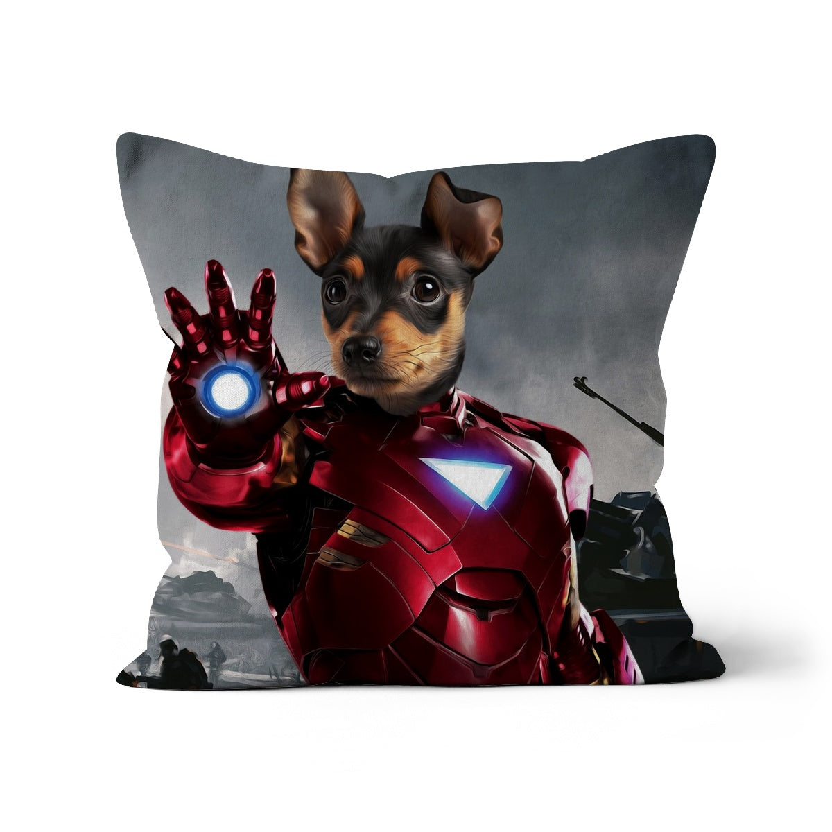 Iron Paw: Custom Pet Cushion - Paw & Glory - #pet portraits# - #dog portraits# - #pet portraits uk#paw and glory, pet portraits cushion,pet face pillows, pillow personalized, dog personalized pillow, pillow with pet picture, dog pillows personalized