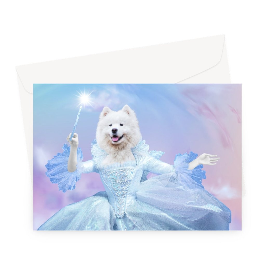 Fairy God Mother: Custom Pet Greeting Card - Paw & Glory - #pet portraits# - #dog portraits# - #pet portraits uk#