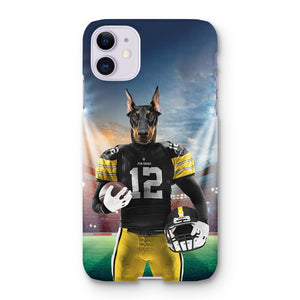 Muttsburgh Steeler Paw & Glory, paw and glory, personalized puppy phone case, life is better with a dog phone case, personalised pet phone case, personalised pet phone case, pet phone case, personalised cat phone case, Pet Portrait phone case