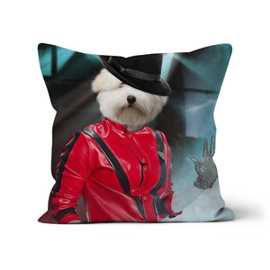 The Michael Jackson Paw & Glory, paw and glory, photo pet pillow, personalized pet pillow, photo dog pillows, custom printed pillows, the pet pillow, create your own pillow, Pet Portraits cushion
