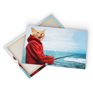 Fisherpaw: Custom Pet Canvas - Paw & Glory - #pet portraits# - #dog portraits# - #pet portraits uk#paw & glory, custom pet portrait canvas,pet art canvas, dog art canvas, custom pet canvas, pet photo canvas, pet on canvas