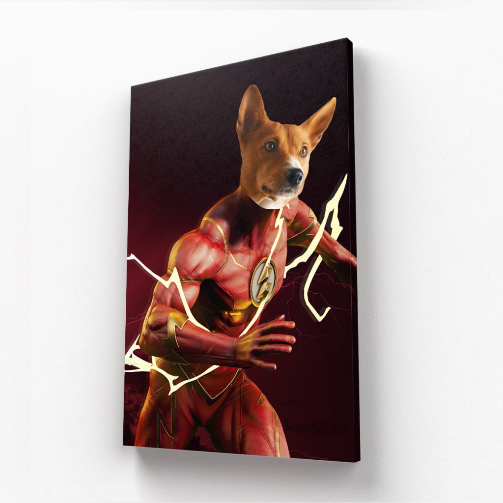 Flash (Marvel Inspired): Custom Pet Canvas - Paw & Glory - #pet portraits# - #dog portraits# - #pet portraits uk#