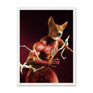 Flash (Marvel Inspired): Custom Pet Portrait - Paw & Glory - #pet portraits# - #dog portraits# - #pet portraits uk#