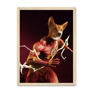 Flash (Marvel Inspired): Custom Pet Portrait - Paw & Glory - #pet portraits# - #dog portraits# - #pet portraits uk#