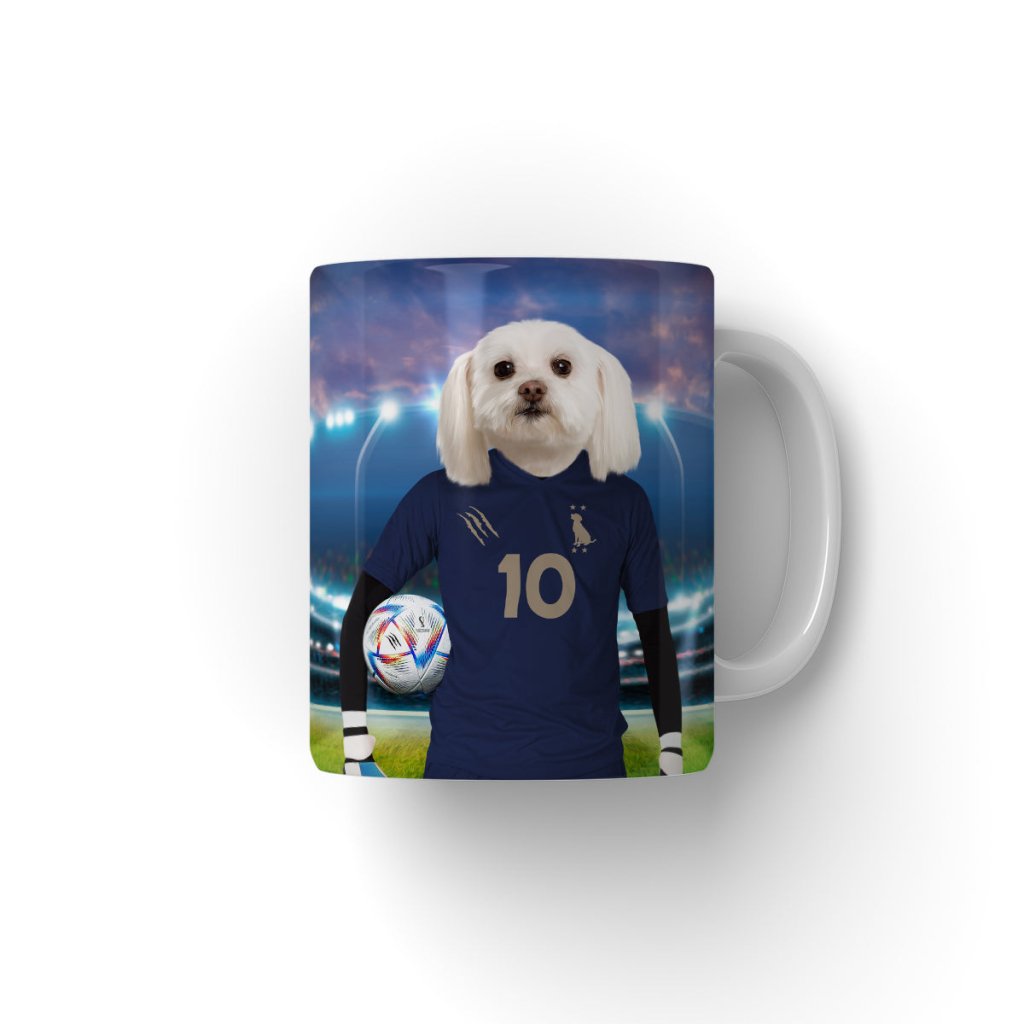 France Football Team (FIFA 2022): Custom Pet Coffee Mug - Paw & Glory - #pet portraits# - #dog portraits# - #pet portraits uk#
