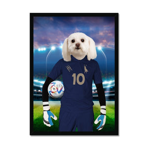 France Football Team (FIFA 2022): Custom Pet Portrait - Paw & Glory - #pet portraits# - #dog portraits# - #pet portraits uk#