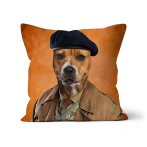 Frank Spencer: Custom Pet Throw Pillow - Paw & Glory - #pet portraits# - #dog portraits# - #pet portraits uk#pawandglory, pet art pillow,dog memory pillow, pillow with pet picture, dog on pillow, dog memory pillow, pet pillow