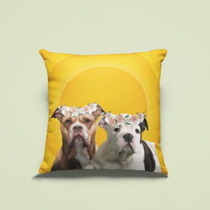 Full Blossom: Minimalist Pet Pillow - Paw & Glory - #pet portraits# - #dog portraits# - #pet portraits uk#