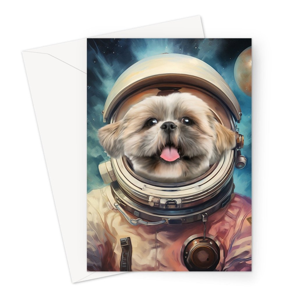 Galactic: Custom Pet Greeting Card - Paw & Glory - #pet portraits# - #dog portraits# - #pet portraits uk#