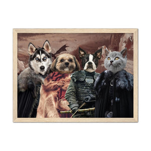 Game Of Thrones: Custom Pet Portrait - Paw & Glory, pawandglory, custom pet painting, dog canvas art, paintings of pets from photos, custom dog painting, pet portraits, funny dog paintings, small dog portrait