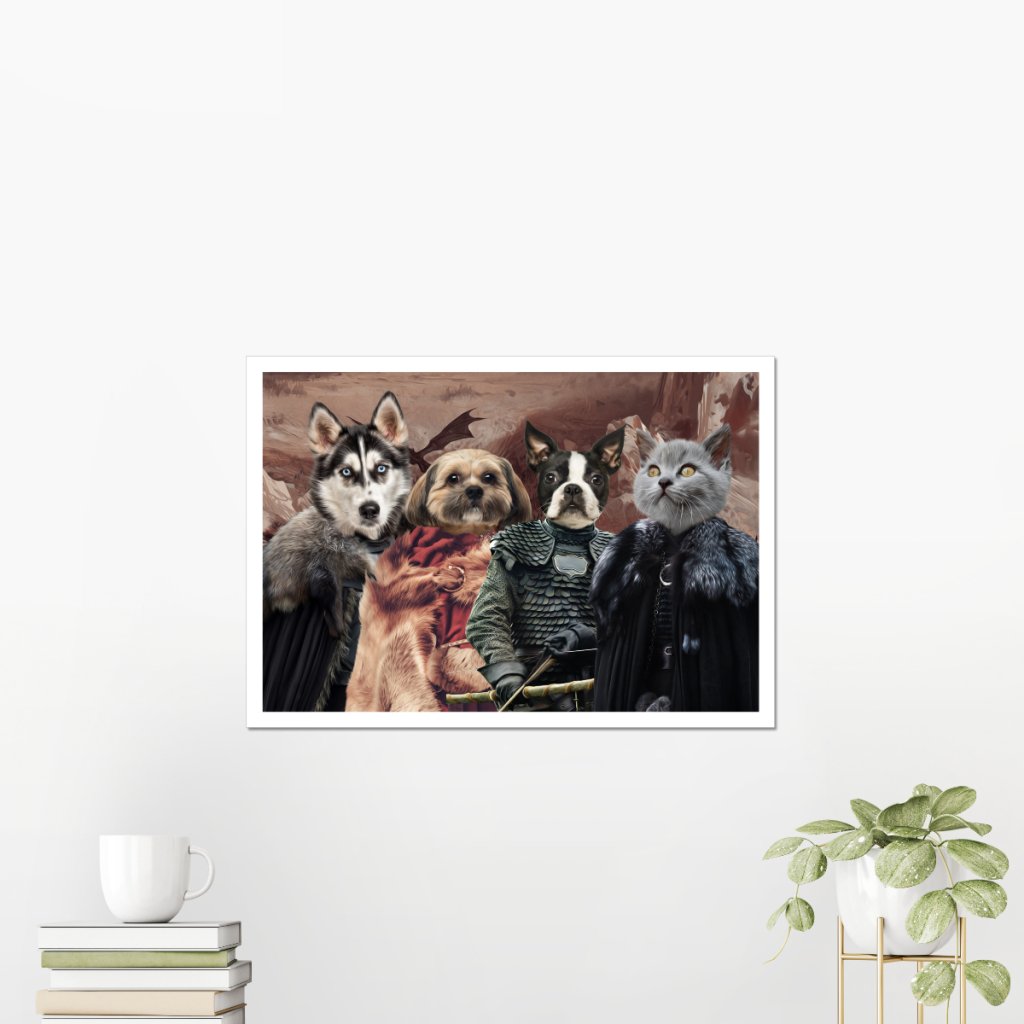 Game Of Thrones: Custom Pet Poster - Paw & Glory - #pet portraits# - #dog portraits# - #pet portraits uk#Paw & Glory, paw and glory, pet portrait admiral, funny dog paintings, pictures for pets, painting pets, dog astronaut photo, pet portrait admiral, pet portraits
