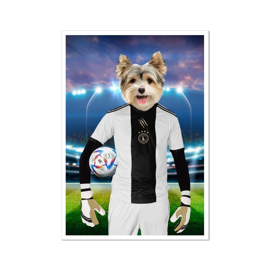 Germany Football Team (FIFA 2022): Custom Pet Poster - Paw & Glory - #pet portraits# - #dog portraits# - #pet portraits uk#