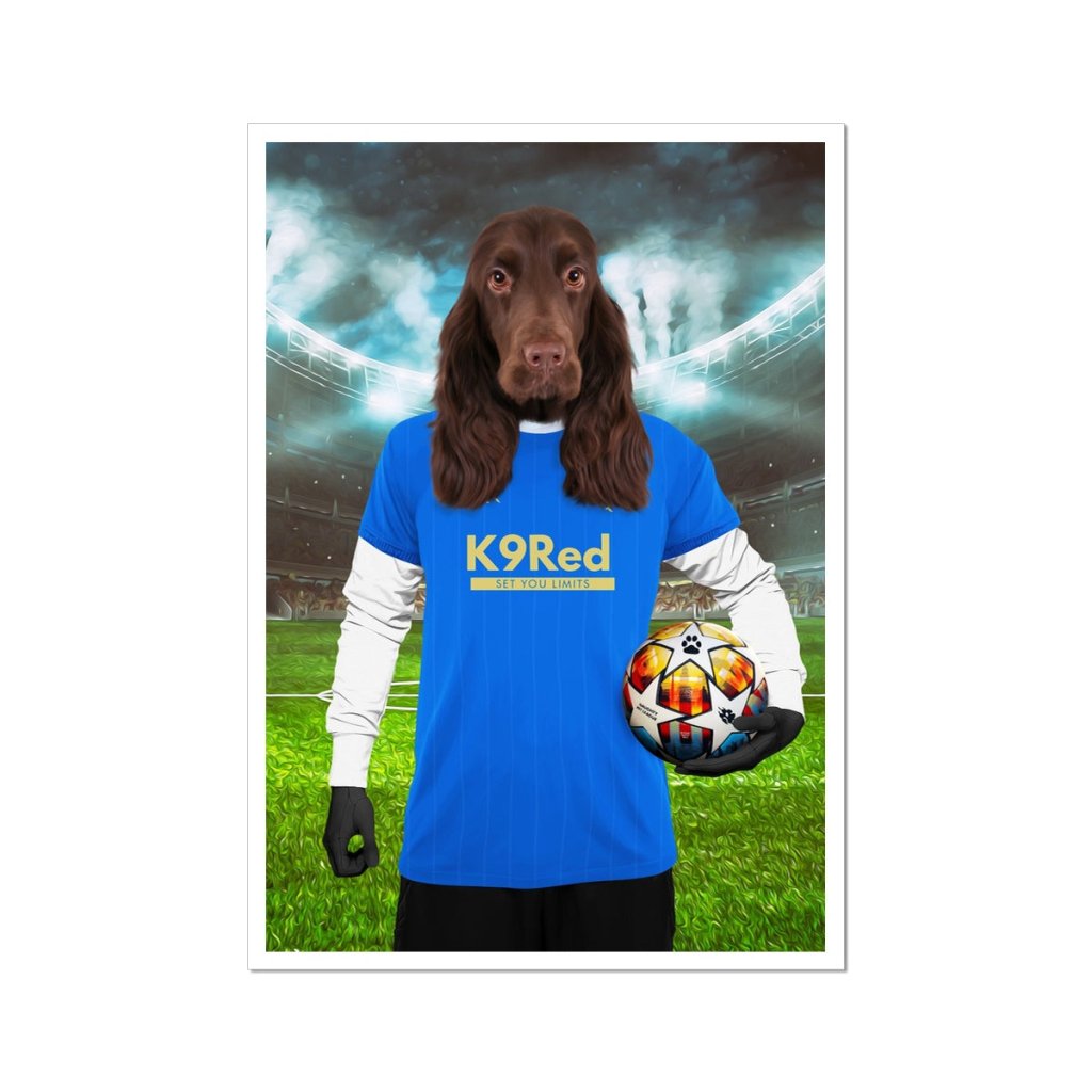 Glasgow Rascals Football Club: Custom Pet Portrait - Paw & Glory - #pet portraits# - #dog portraits# - #pet portraits uk#