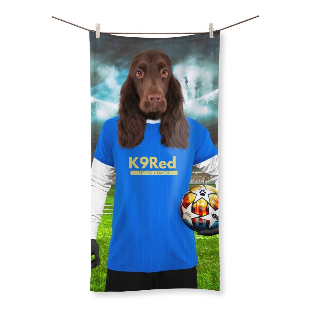 Glasgow Rascals Football Club: Custom Pet Towel - Paw & Glory - #pet portraits# - #dog portraits# - #pet portraits uk#