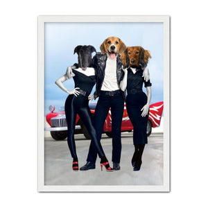 Grease Lightening: Custom Pet Portrait - Paw & Glory - #pet portraits# - #dog portraits# - #pet portraits uk#