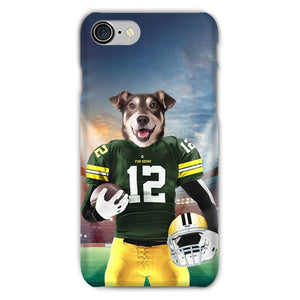 Green Paw Packers: Custom Pet Snap Phone Case - Paw & Glory - #pet portraits# - #dog portraits# - #pet portraits uk#