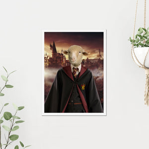 Gryffindor (Harry Potter Inspired): Animal Art Poster - Paw & Glory - #pet portraits# - #dog portraits# - #pet portraits uk#