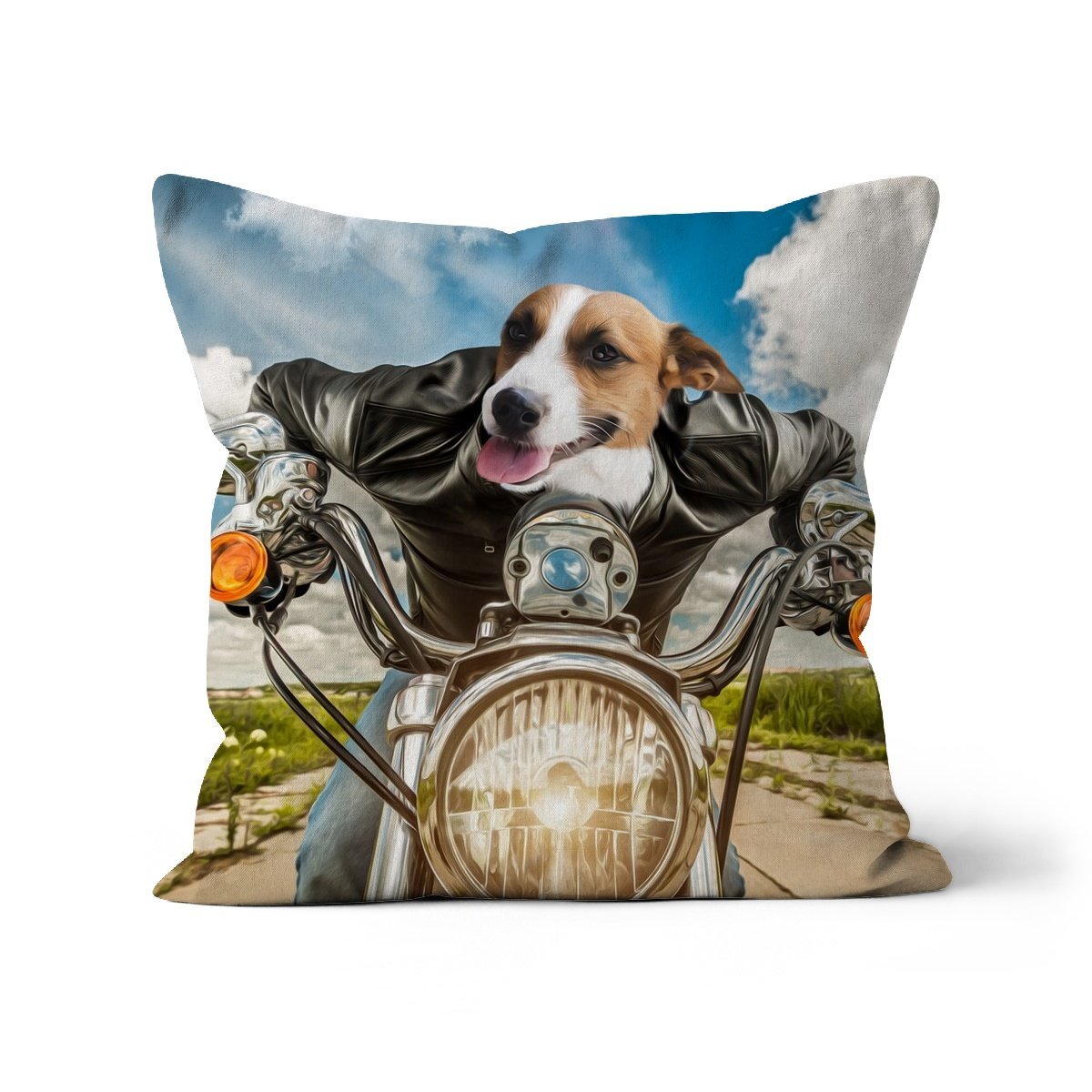 Harley Woofingson 1 Pet: Custom Pet Cushion - Paw & Glory - #pet portraits# - #dog portraits# - #pet portraits uk#paw and glory, custom pet portrait cushion,dog pillow custom, photo pet pillow, my pet pillow, personalised cat pillow, dog memory pillow