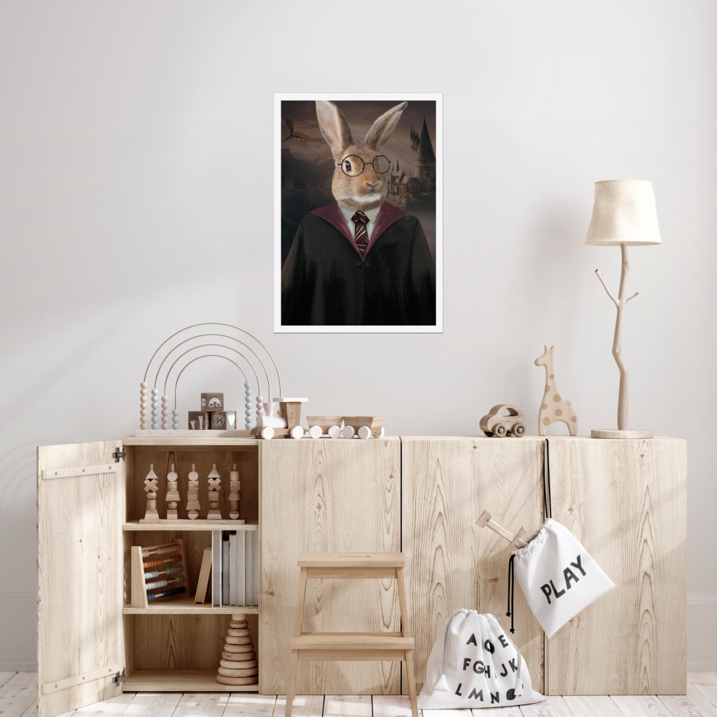 Harry Doggo: Animal Art Poster - Paw & Glory - #pet portraits# - #dog portraits# - #pet portraits uk#