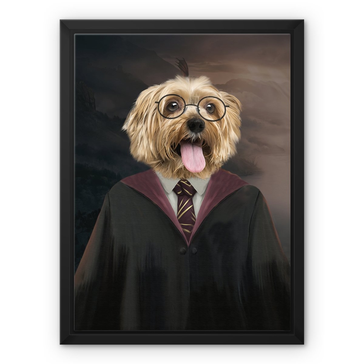 Harry Doggo: Custom Pet Canvas - Paw & Glory - #pet portraits# - #dog portraits# - #pet portraits uk#paw and glory, custom pet portrait canvas,pet in costume canvas, pet on a canvas, pets painted on canvas, personalised pet canvas, custom dog art canvas