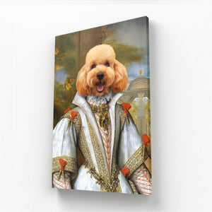 Her Ladyship: Custom Pet Canvas - Paw & Glory - #pet portraits# - #dog portraits# - #pet portraits uk#paw and glory, pet portraits canvas,personalised dog canvas, personalised dog canvas uk, canvas dog carrier, pet canvas print, custom pet canvas uk