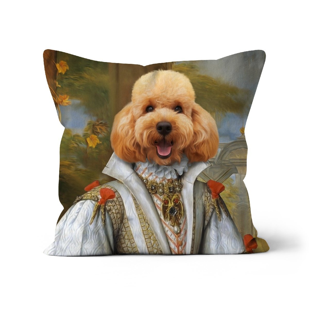 Her Ladyship: Custom Pet Cushion - Paw & Glory - #pet portraits# - #dog portraits# - #pet portraits uk#paw & glory, pet portraits pillow,dog on pillow, pet print pillow, print pet on pillow, custom cat pillows, pet face pillow