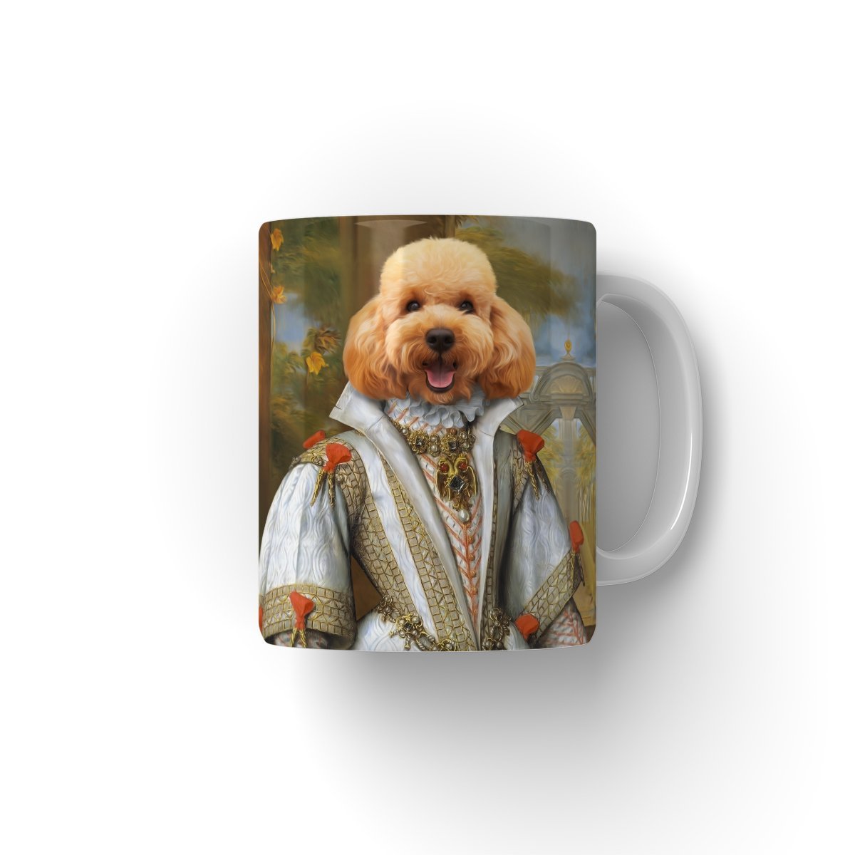 Her Ladyship: Custom Pet Mug - Paw & Glory - #pet portraits# - #dog portraits# - #pet portraits uk#paw & glory, custom pet portrait Mug,pet on a mug, make your own coffee mugs, dog face on mug, personalized dog mugs, coffee mug with dogs face