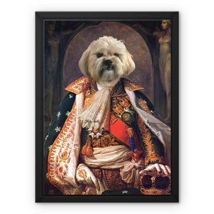 His Highness: Custom Pet Canvas - Paw & Glory - #pet portraits# - #dog portraits# - #pet portraits uk#paw and glory, custom pet portrait canvas,pet on canvas uk, pet photo to canvas, dog photo on canvas, dog canvas, pet on canvas