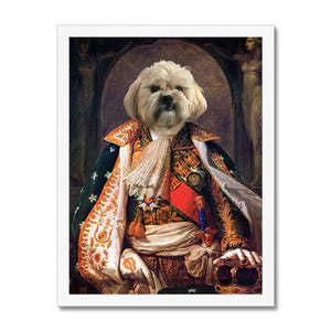 His Highness: Custom Pet Portrait - Paw & Glory, pawandglory, dog portraits as humans, dog portrait painting, custom pet painting, in home pet photography, aristocratic dog portraits, painting pets, pet portrait