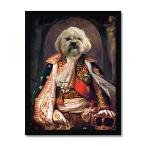 His Highness: Custom Pet Portrait - Paw & Glory, pawandglory, pet portrait singapore, best dog artists, funny dog paintings, dog canvas art, custom pet portraits south africa, personalized pet and owner canvas, pet portrait