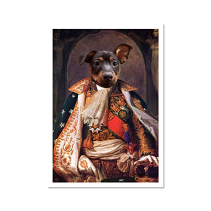 His Highness: Custom Pet Poster - Paw & Glory - #pet portraits# - #dog portraits# - #pet portraits uk#Paw & Glory, paw and glory, nasa dog portrait, funny dog paintings, draw your pet portrait, hogwarts dog houses, animal portrait pictures, personalized pet portrait, Pet portraits