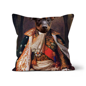 His Highness: Custom Pet Throw Pillow - Paw & Glory - #pet portraits# - #dog portraits# - #pet portraits uk#paw & glory, pet portraits pillow,dog pillow custom, dog personalized pillow, custom pillow cover, pet face pillow, my pet pillow