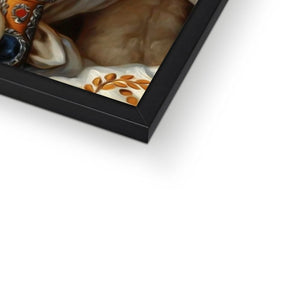 His Majesty: Animal Art Framed Portrait - Paw & Glory - #pet portraits# - #dog portraits# - #pet portraits uk#