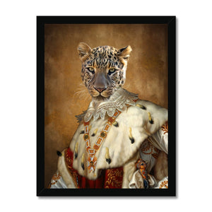 His Majesty: Animal Art Framed Portrait - Paw & Glory - #pet portraits# - #dog portraits# - #pet portraits uk#